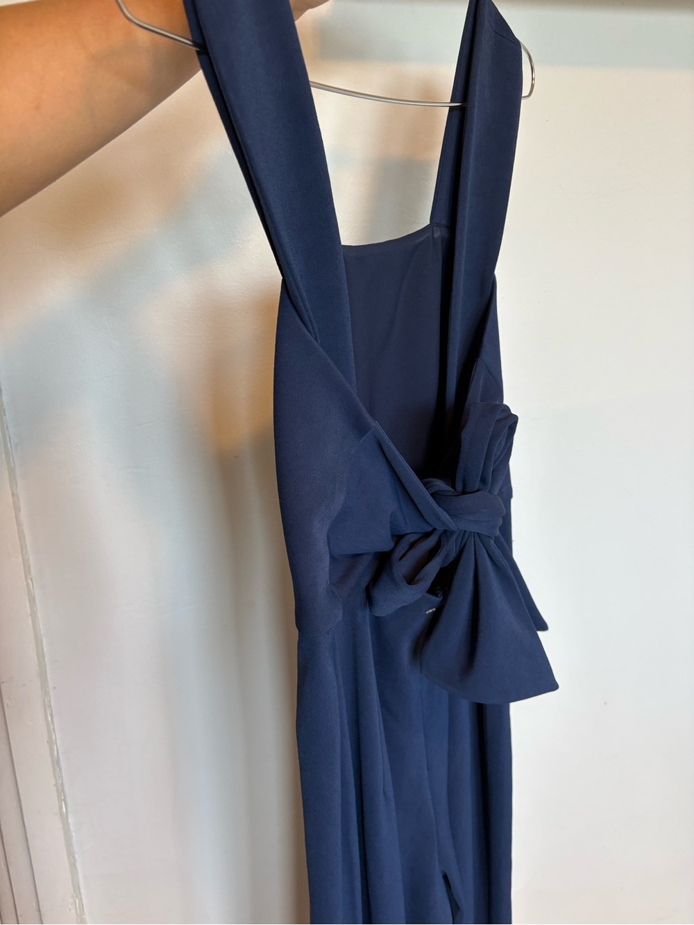 Club Monaco Navy Square-Neck Wide-Leg Jumpsuit - Picture 4 of 10